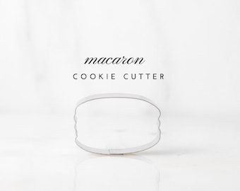 French Macaron Cookie Cutter - Custom macarons cutter - Sugar cookies -