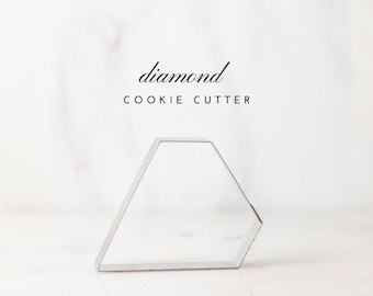 Diamond Terrarium Cookie Cutter - 3" - Sugar Cookies
