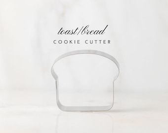 Toast Bread Sandwich Cookie Cutter - Custom Sugar cookies 2 3/4"