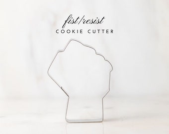 Fist Cookie Cutter, Stainless Steel, BLM Protest Baking