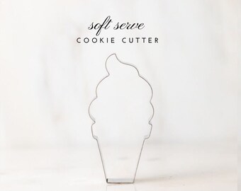 Soft Serve/Ice Cream Cookie Cutter - Custom cookies - sugar cookies - summer