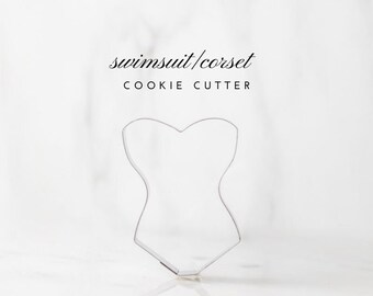 Swimsuit Swimwear Corset Lingerie Cookie Cutter - 3"
