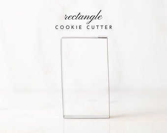 Rectangle Shaped Cookie Cutter - Frame - Custom - Sugar Cookies - Square