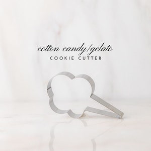 Cotton Candy / Gelato Ice Cream Cookie Cutter 4 inches image 1
