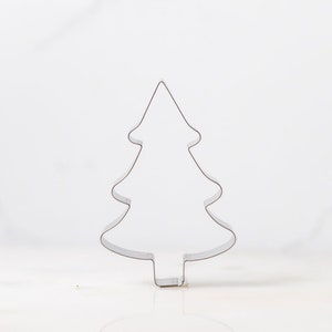 Tree, Christmas, Holiday Cookie Cutter 4 Stainless Steel Custom Cookies Christmas, Holidays, image 1