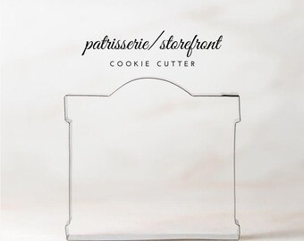 4 inch Bakery - Store - Patisserie Front Cookie Cutter Design, Custom Stainless Steel Baking Tool