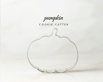 3 inch Pumpkin - Fall - Halloween Cookie Cutter Design, Custom Stainless Steel Baking Tool