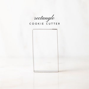 Rectangle Shaped Cookie Cutter - Frame - Custom - Sugar Cookies - Square
