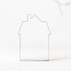 Gingerbread House Cookie Cutter 4&quot; (Stainless Steel) - Custom Cookies -Christmas, Holidays, Building,