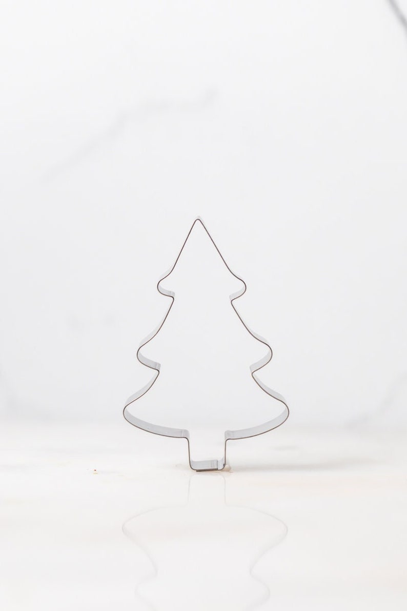 Tree, Christmas, Holiday Cookie Cutter 4 Stainless Steel Custom Cookies Christmas, Holidays, image 1