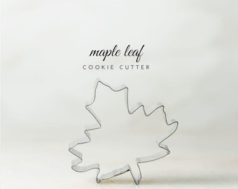 2 inch Maple Leaf - Fall - Halloween Cookie Cutter Design, Custom Stainless Steel Baking Tool