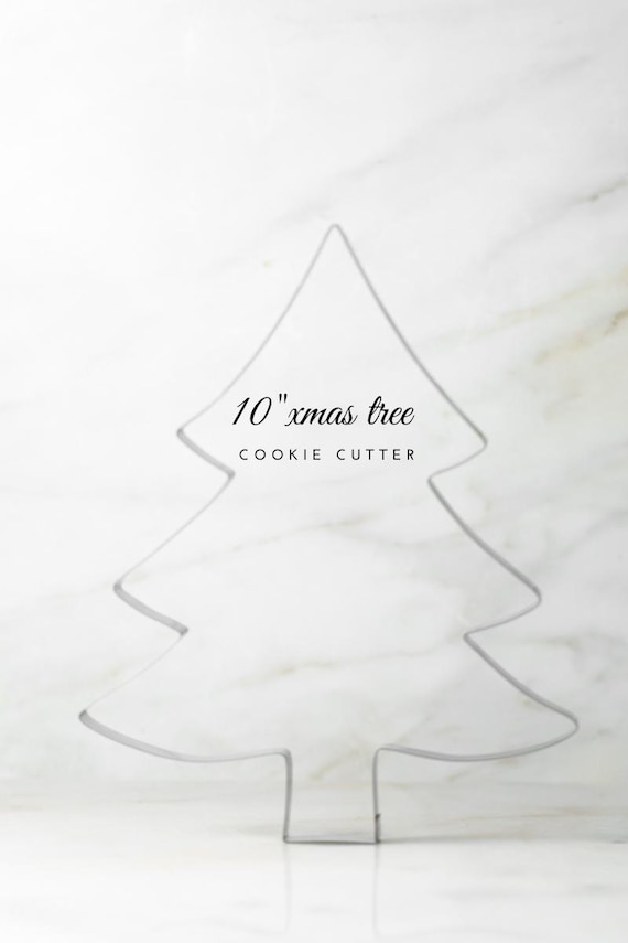 Large Christmas Tree Cookie Cutter - 10" Oversized Stainless Steel, Limited Edition Holiday Baking Tool