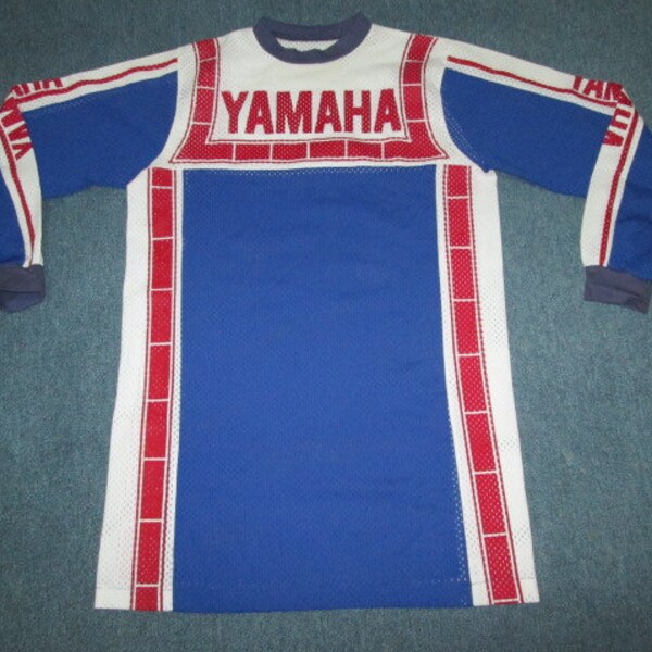 Vintage YAMAHA Motocross Jersey Shirt Original 1970s