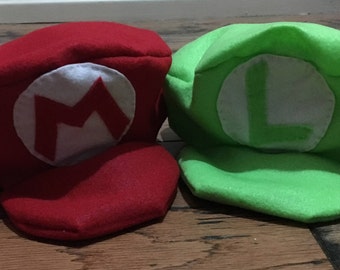 Inspired Super Mario and Luigi Hat Special Sale (both hats)