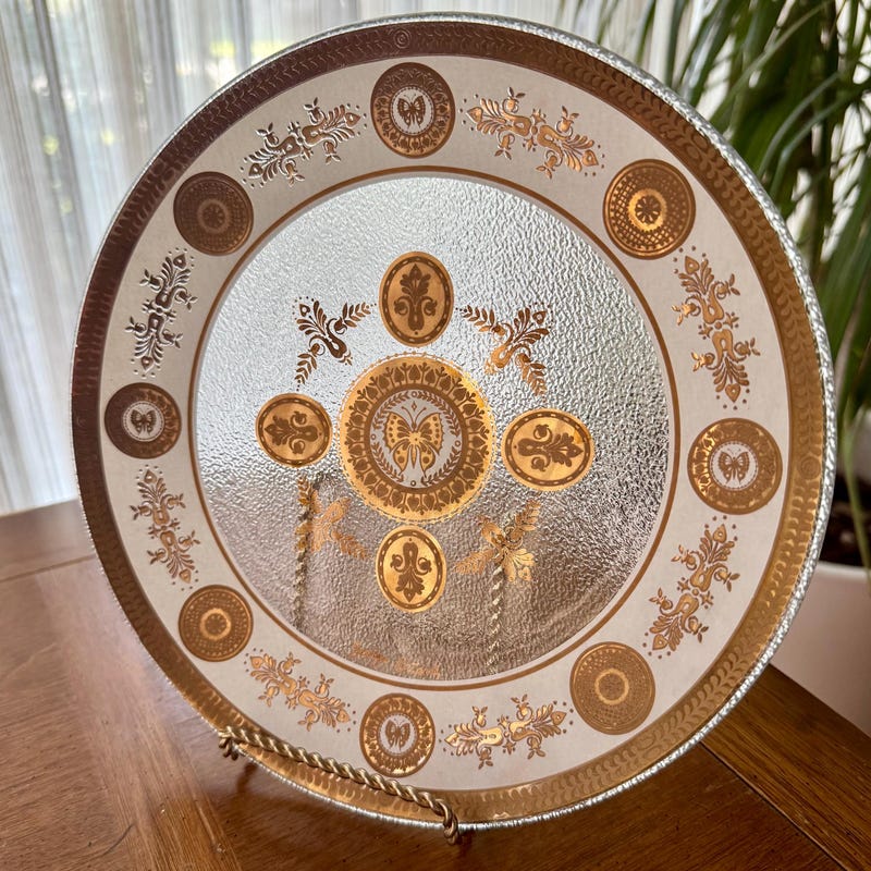 Georges Briard Glass Plate - Etsy