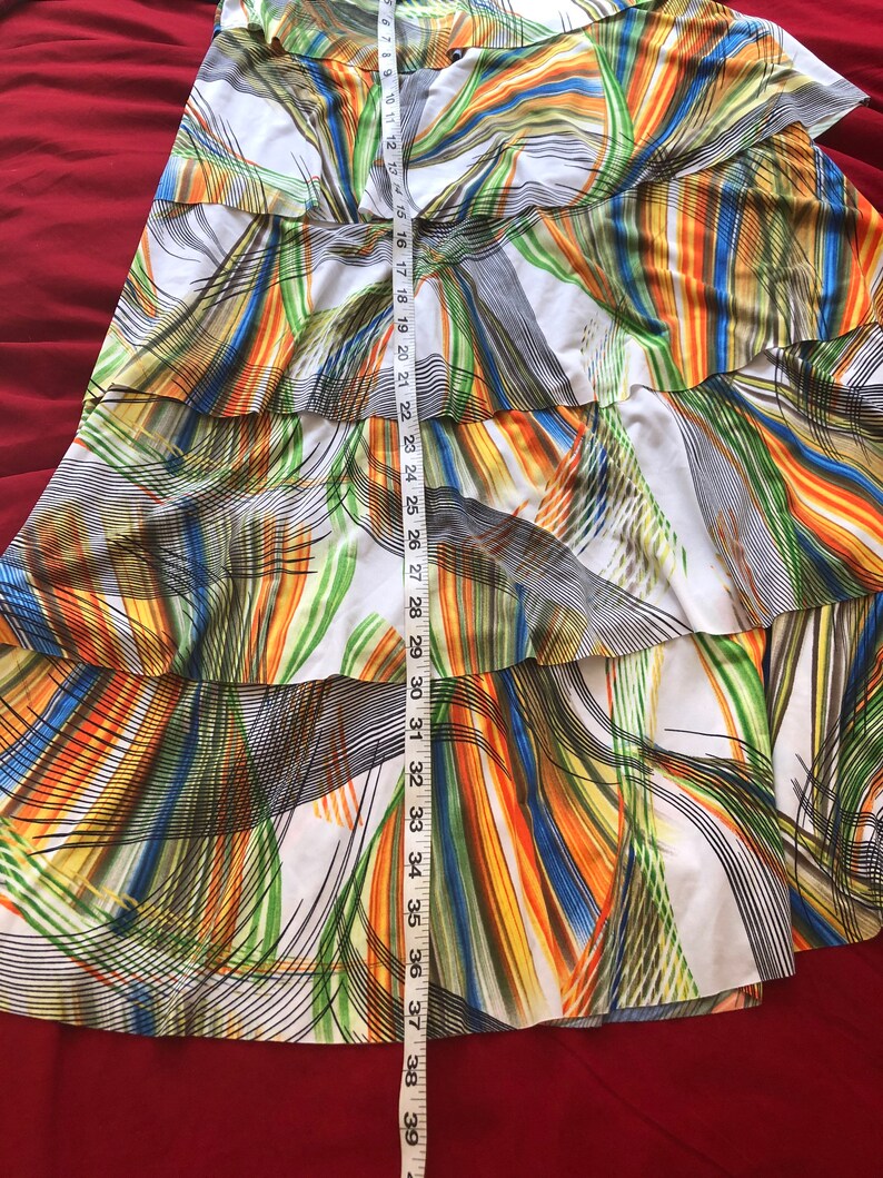 Retro 2000 Multi Colored Gypsy Skirt