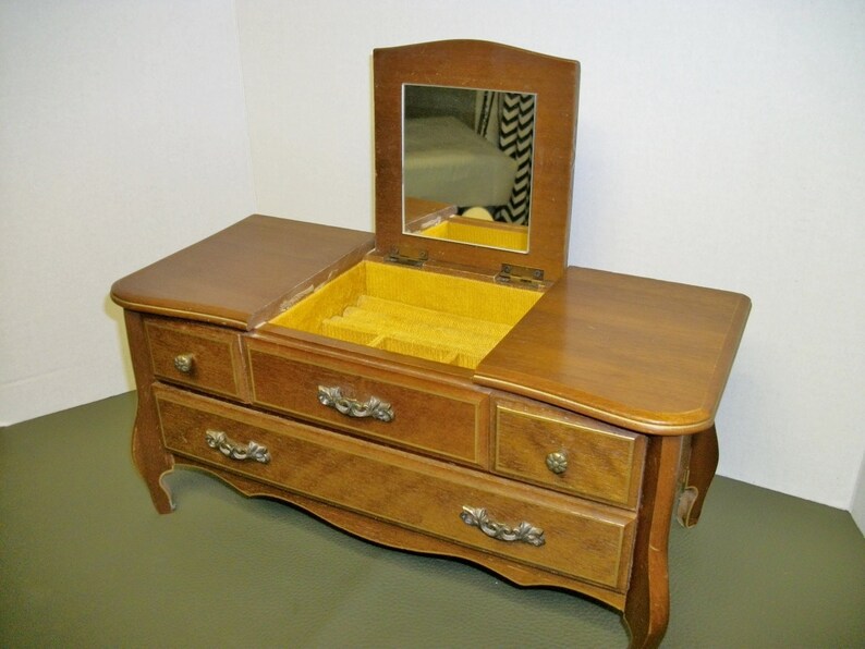 Vintage London Leather Wooden Jewelry Box Japan Etsy