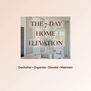 7-Day Home Reset Planner, Declutter & Organize (Digital PDF)