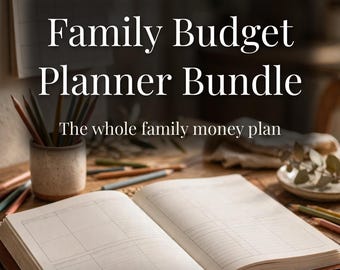 Family Budget Planner Bundle | Baby, Teen, Grocery, Holiday (Digital Download)