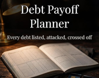 Debt Payoff Planner Printable | Snowball & Avalanche Tracker (PDF)