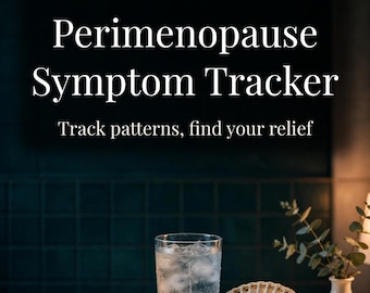 Perimenopause Symptom Tracker Printable, Menopause Journal, Hot Flash Log, HRT Tracker, Sleep Mood Tracker