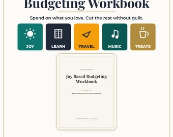 Joy Based Budgeting Workbook | Values Based Budget Printable