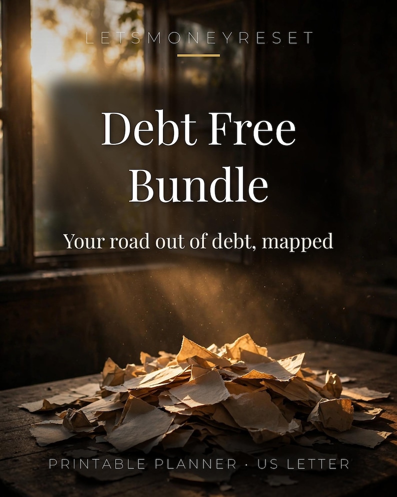 Debt Payoff Planner Bundle | Snowball Tracker, Sinking Funds, Savings Challenge (Digital Download) image 1
