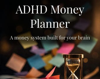 ADHD Budget Planner Printable, Gentle Money Tracker, Impulse Spending Log (PDF)