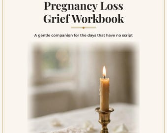 Pregnancy Loss Grief Workbook, Miscarriage Journal, Baby Loss Keepsake Planner (Digital Download)