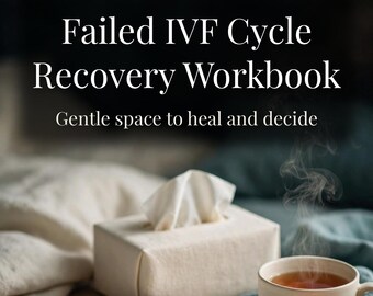 IVF Planner Printable, Failed IVF Cycle Workbook, Infertility Journal, Infertility Support, Next Steps Planner, Grief Workbook
