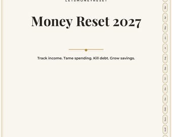 Hyperlinked 2027 Budget Planner for iPad, GoodNotes Template (Digital Download)