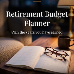 Retirement Budget Planner Printable, Fixed Income, Social Security, Medicare Tracker (PDF)