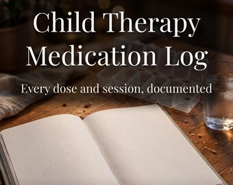 Child Therapy & Medication Log System, ABA OT Speech Planner (Digital Download)