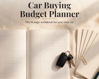 Car Buying Budget Planner, Auto Loan Comparison, Negotiation Guide (Digital Download)