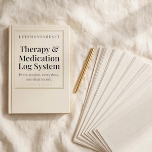 Therapy Session Notes Printable, Medication Log Binder, Child Therapy Planner, ABA OT Speech Log, Kids Medication Tracker