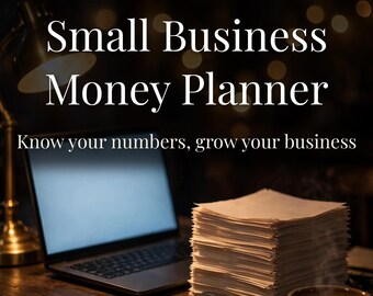 Small Business Money Planner, Expense Tracker, Tax Log (Printable PDF)