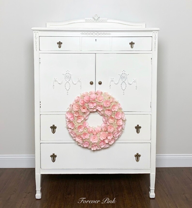 Vintage Bachelorette Chest Antique White Chest Of Drawers Etsy