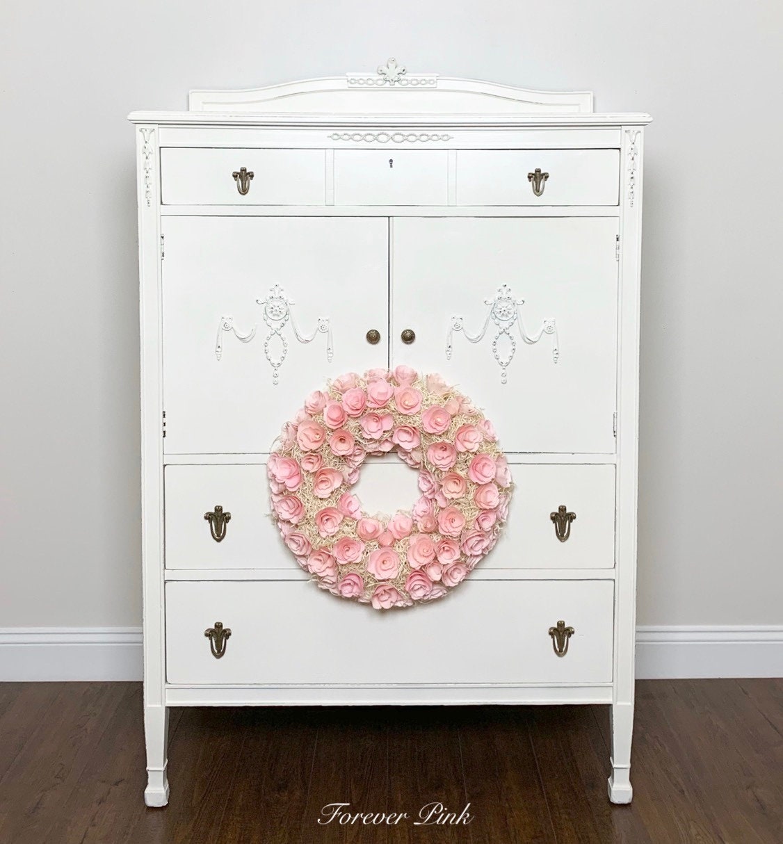 Vintage Bachelorette Chest Antique White Chest Of Drawers Etsy
