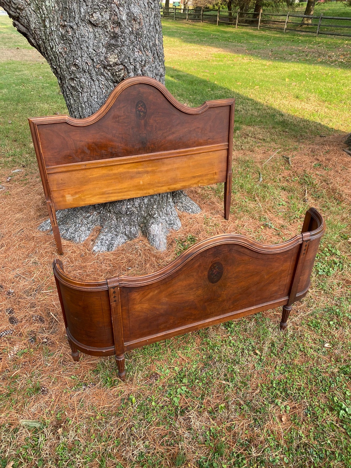 NEW OneOfAKind Vintage Full Size Headboard Curved Etsy