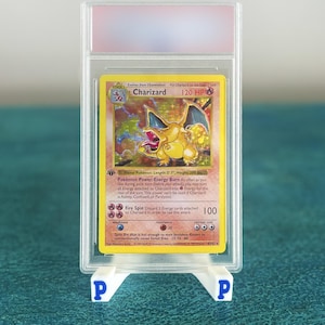 Charizard 1:a upplagan Shadowless Graded 10 Replica Holografiskt Pokémon Proxykort