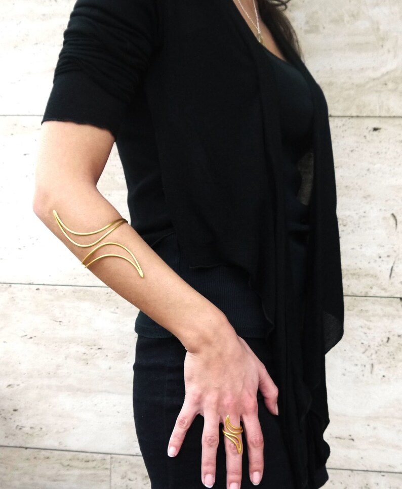 Gold Cuff Bracelet 24k Gold Plated Brass Cuff Bracelet Etsy