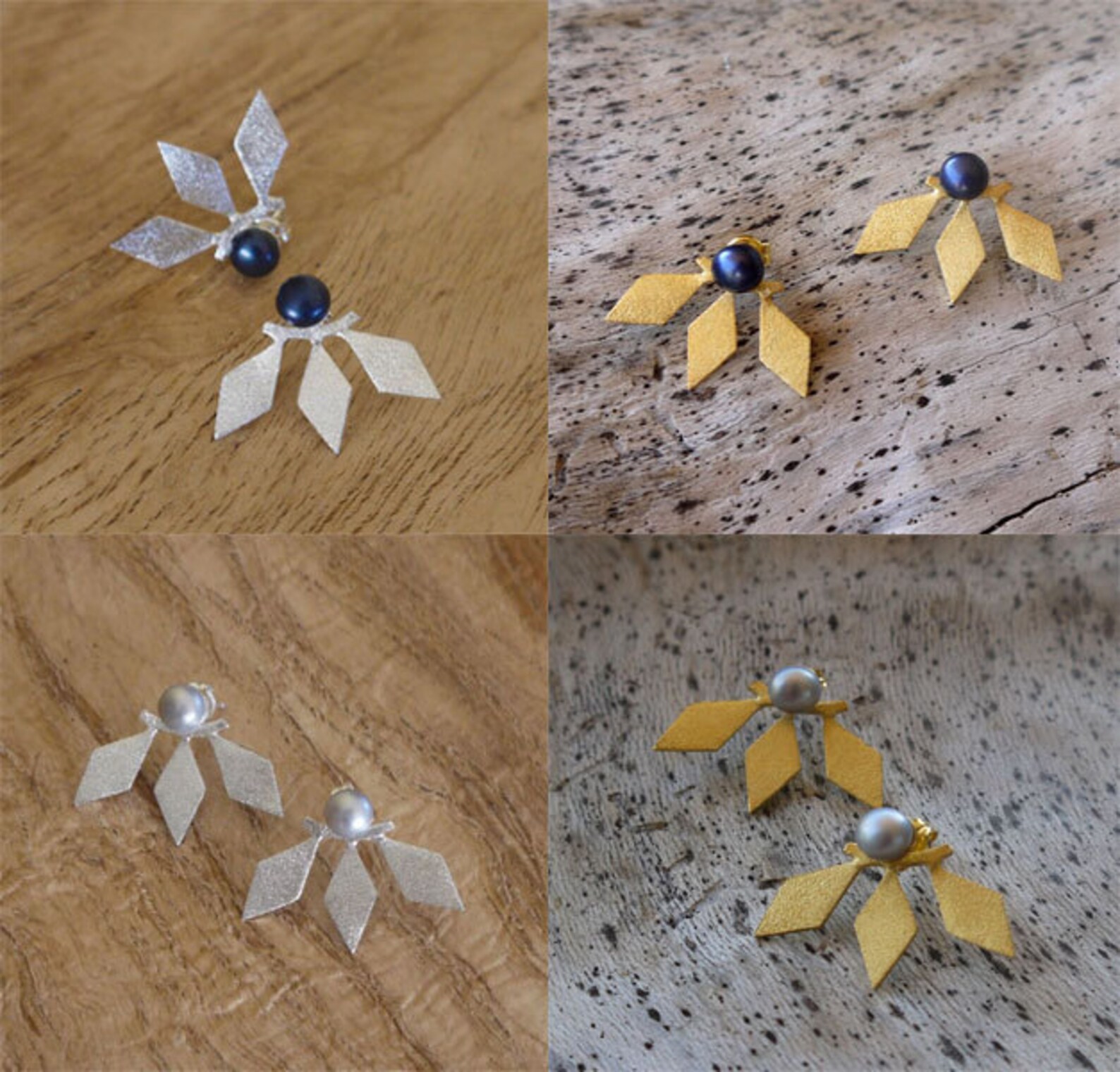 Ear Jacket Earrings Silver Earring Jackets Gold Ear Jackets Etsy