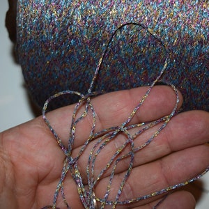 100 yards BRILLANTE Yarn Multi 100% super sparkling Thick METALLIC LUREX