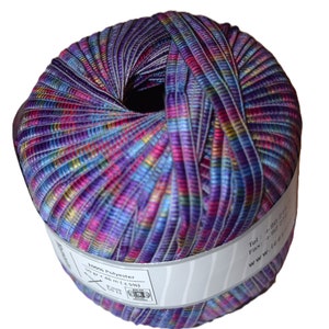 Namaste yarn Purple teal Soft PLAYFUL ribbon yarn 50 Grams