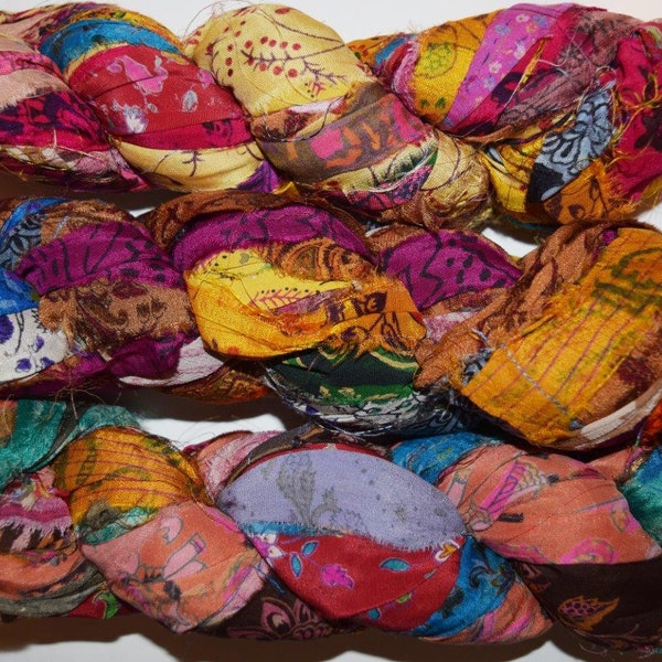 Recycled Sari Ribbon PrintPrint color