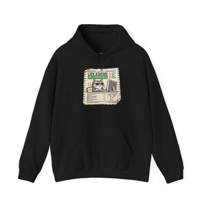 Life Status Running on Coffee Hoodie | Grappige Cat Programmer Sweatshirt, Retro Computer Print Design, Cadeau voor IT-ontwikkelaars