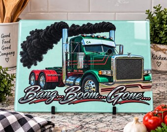 Pete Bang Boom Gone Glass Cutting Board