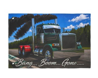 Pete Bang Boom Gone Semi Truck Flag | Double-Sided Outdoor Flag