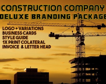Construction Company, Branding Package, Marketing Package, Brand Identity, Business Cards, Branding Kit, Marketing Kit, Brand Package