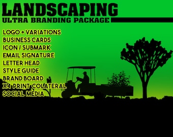 Landscaping Company, Branding Package, Marketing Package, Brand Identity, Business Cards, Branding Kit, Marketing Kit, Brand Package